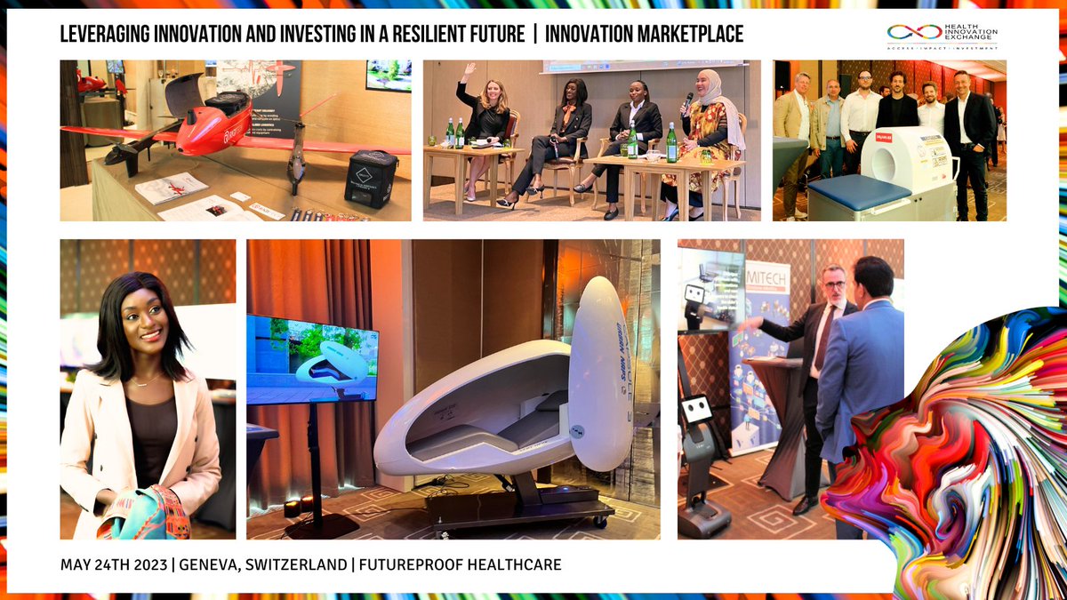 This year's Marketplace brought 25 innovators from 🇫🇷, 🇮🇳, 🇮🇹, 🇮🇩, 🇰🇪, 🇳🇬, 🇨🇭, 🇺🇬&amp; 🇺🇸. Their creations range from drones to portable MRI, robots to mental health urban nap pods. Together, they're improving healthcare access for all. #WHA76 @rigitech @multiwaveI <a href="/UrbanNaps/">UrbanNaps</a>