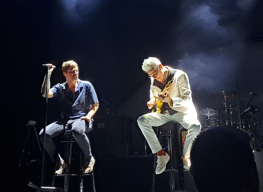 The face you make when your guitarist farts. 
Was it the peanut butter and banana sandwiches?... 🥜🥪😜
<a href="/ThisIsRobThomas/">Rob Thomas</a> <a href="/StalkingKyle/">Kyle Cook</a>