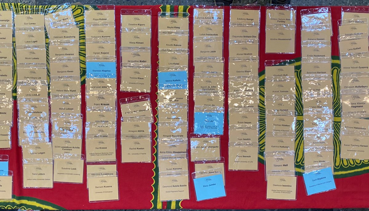 ibalilebali's tweet image. #ECAS2023 cologne second day here. 

These people could not make it. 

Can you spot the pattern?

#decolonise my arse. 
#african #futures
@africanstudies
