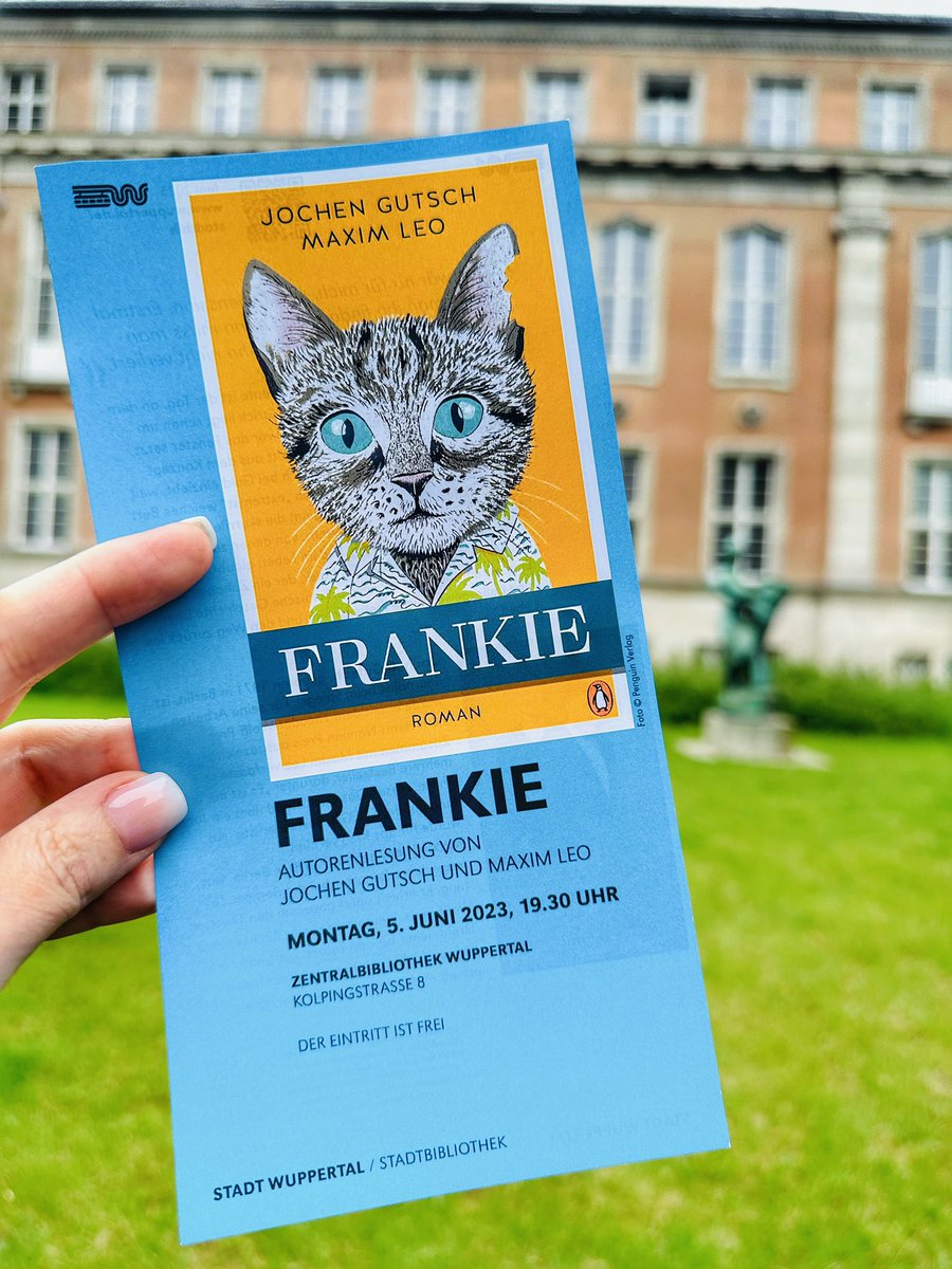 Guten Morgen #Wuppertal … Montag bei uns…  #frankie #autorenlesung #stabiwupp