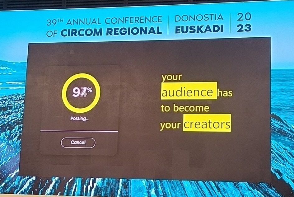#CIRCOM2023 #wetalkwelistenweshare #session1 Nella Etkind <a href="/EtkindNella/">Just_Nella</a> , Head of Studio at Seen: "5 tips to go viral with young audiences" 👇