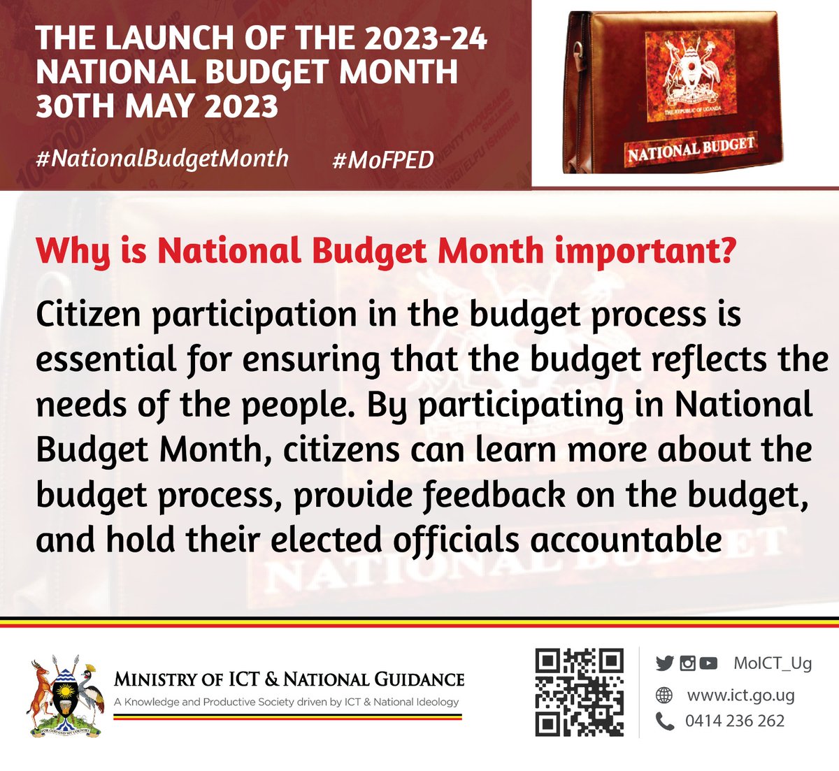 kibuukla's tweet photo. A National Budget, however, cannot be effective without the active involvement and engagement of a nation’s citizens, And are not only beneficiaries of the budget but also contributors and partners in its formulation, implementation, and oversight. #MoFPED #NationalBudgetWeek https://t.co/TkfIqDnXEP