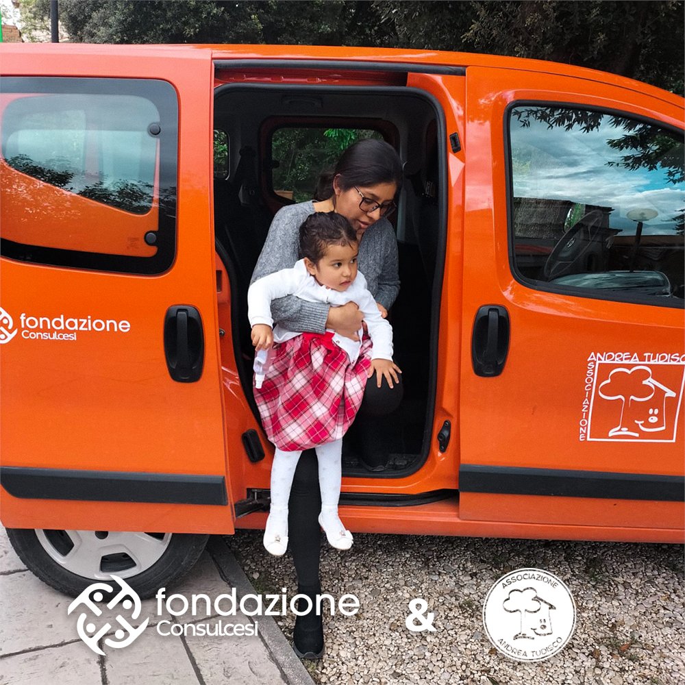Alla #CasaDiAndrea abbiamo un nuovo mezzo per accompagnare i bimbi in ospedale. Grazie alla #FondazioneConsulcesi