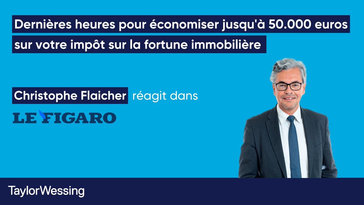 Christophe Flaicher détaille dans Le Figaro les différents mécanismes qui existent pour réduire le montant de l'impôt sur la fortune immobilière et notamment les dons à une association : lnkd.in/e7pwz4bZ

#droitfiscal #fiscalité #impôts #IFI #gestiondefortune #immobilier