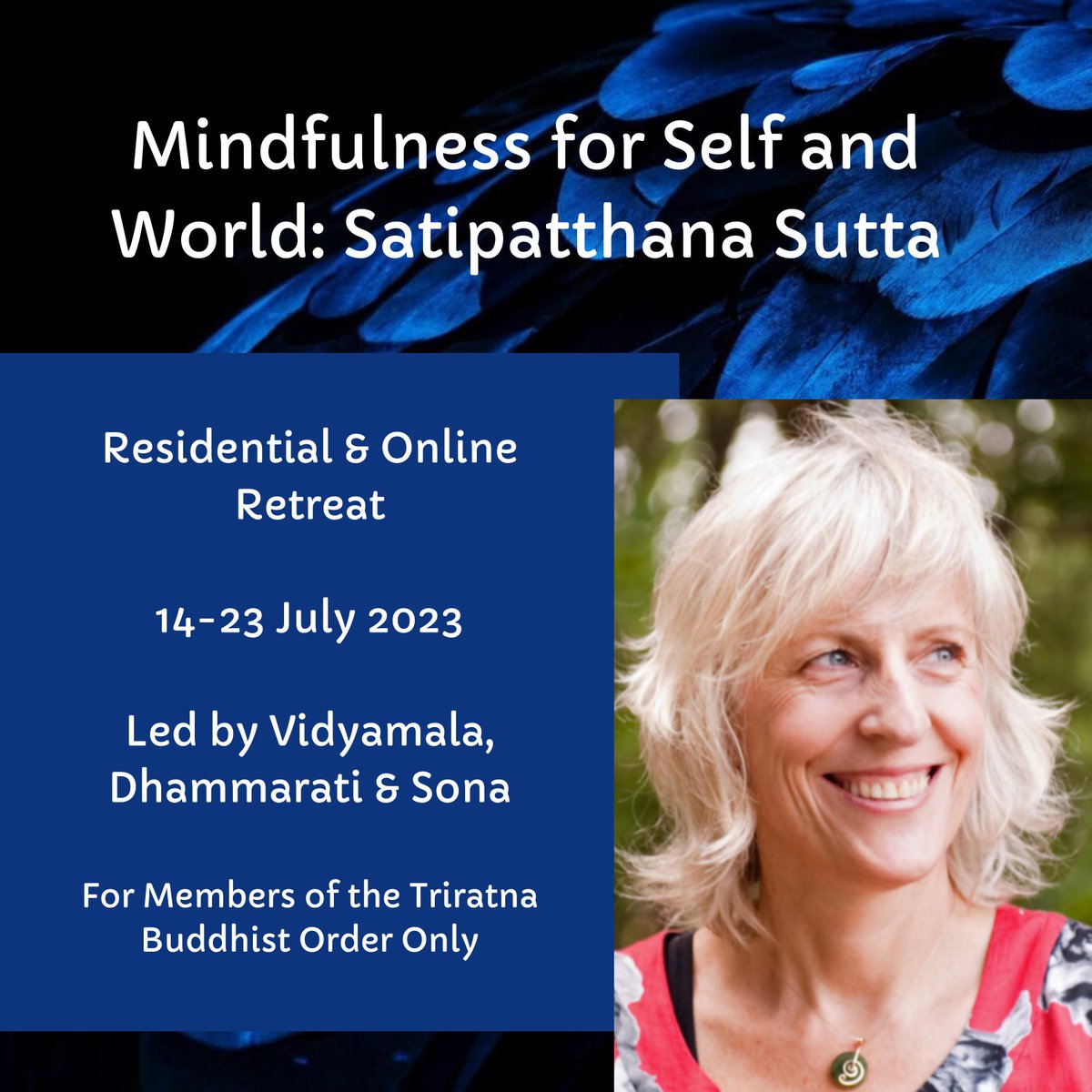 I’m super excited about the forthcoming 'Mindfulness for Self and World' retreat that I’m co-leading with Dhammarati and Sona. It will be a 'dual retreat': residential at Adhisthana (gorgeous in high summer) with a fully online option. For more, visit: adhisthana.org/retreat-calend…