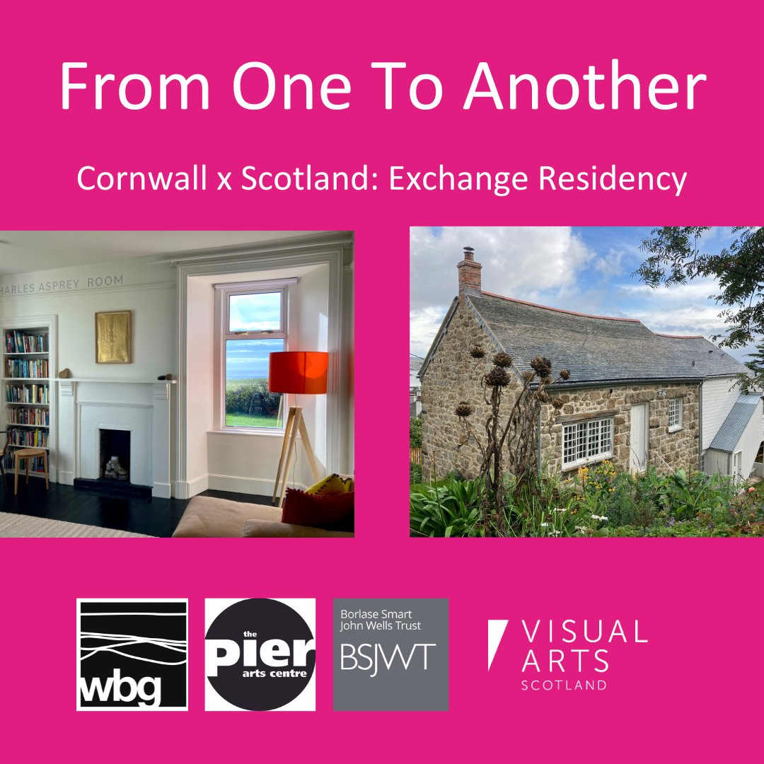 New residency opportunity for VAS members. Check it out here >>> visualartsscotland.org/blog-article/f… #Scotland #Cornwall