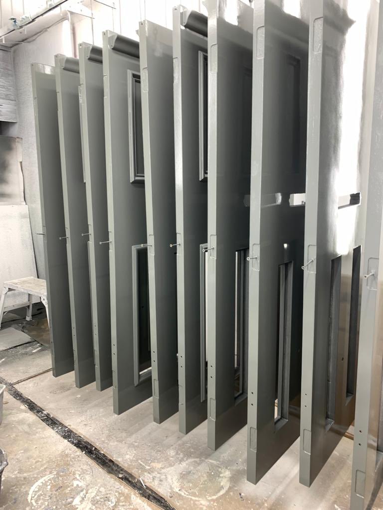 Here’s a photo update of the fire door sets being produced in the workshop for our project in SE22.

Contact us today for any fire door inspections or passive fire protection requirements.
mail@forma.london
01992 578 664
Forma London

#construction #passivefireprotection