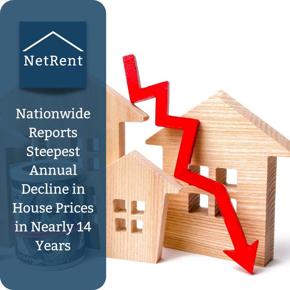 NATIONWIDE REPORTS STEEPEST ANNUAL DECLINE IN HOUSE PRICES IN NEARLY 14 YEARS

Read the full article netrent.co.uk/2023/06/01/nat…

#Landlords #Tenants #Property #PropertyManagement #Investors #LettingAgents #Housing #Investment