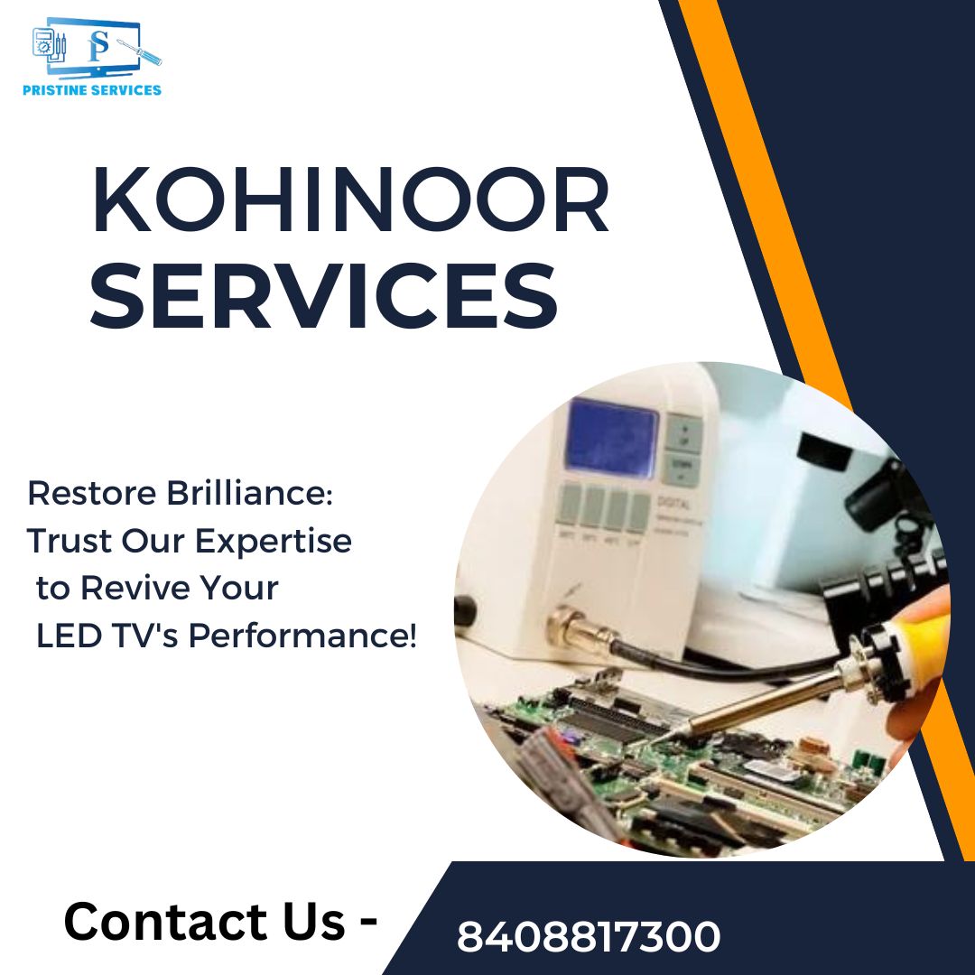 At Kohinoor Services, we understand the frustration that comes with a malfunctioning LED TV. That's why we are here to restore brilliance to your viewing experience. 
Contact us - 8408817300
#TVRepair
#LEDTVRepair
#FixMyTV
#TVProblems
#TVFix
#ScreenRepair
#AudioIssues