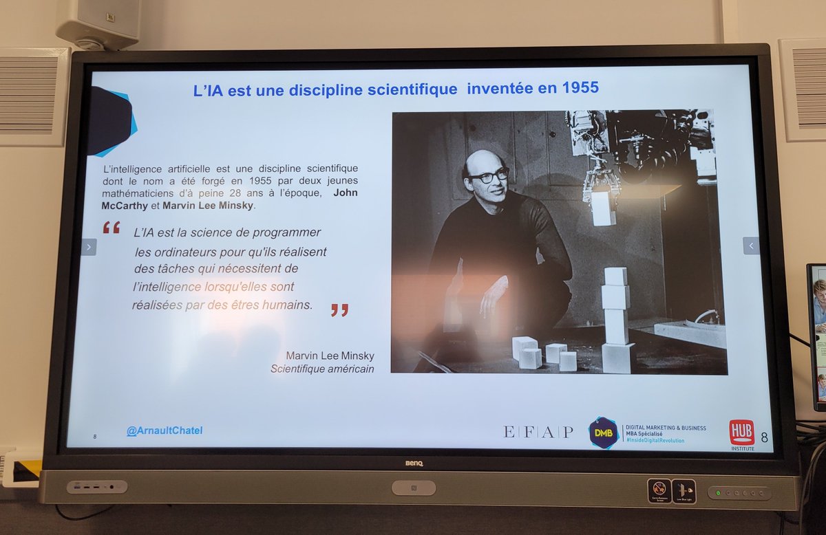 Cours d'intelligence artificielle ce matin au <a href="/MBADMB/">mbadmb</a> avec <a href="/ArnaultChatel/">Arnault Chatel</a>, passionnant !
#ia #mbadmb #thecrowntech