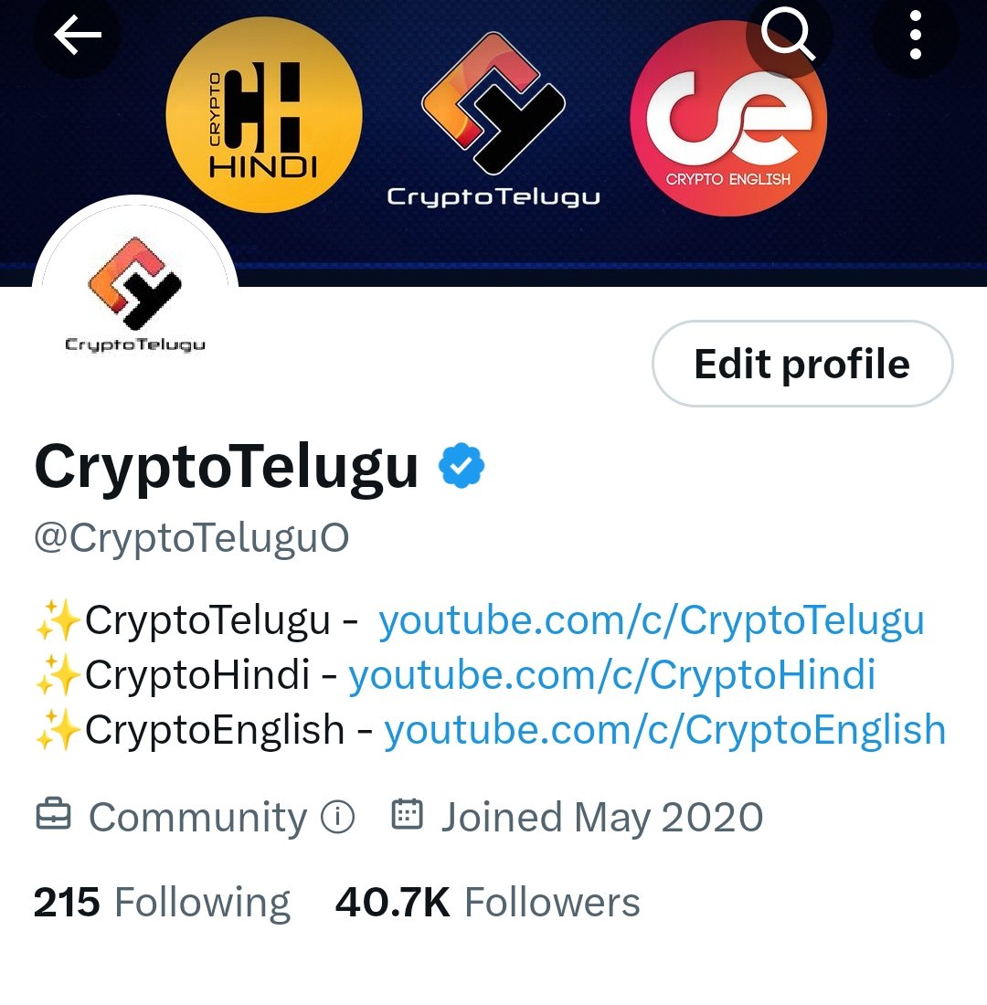 CryptoTeluguO's tweet photo. 😁Didn't realize that we crossed

4️⃣0️⃣0️⃣0️⃣0️⃣🎉

😂We r already near 41K

👑Thanks to each &amp; every one supporting me

😉If u like my tweets, but still not following?

😉Don't hesitate to follow @CryptoTeluguO

💙Like
🔁RT https://t.co/cxg4kSTs3b
