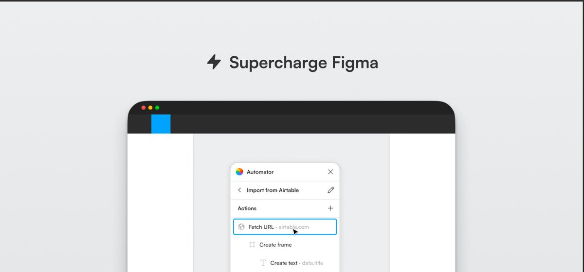 Day 9/50
There's no prototyping video today😅.
I learned about Automator plugin used for building custom drag-and-drop automations that do time-sensitive Figma tasks for you in one click.

#uidesign #uxdesign