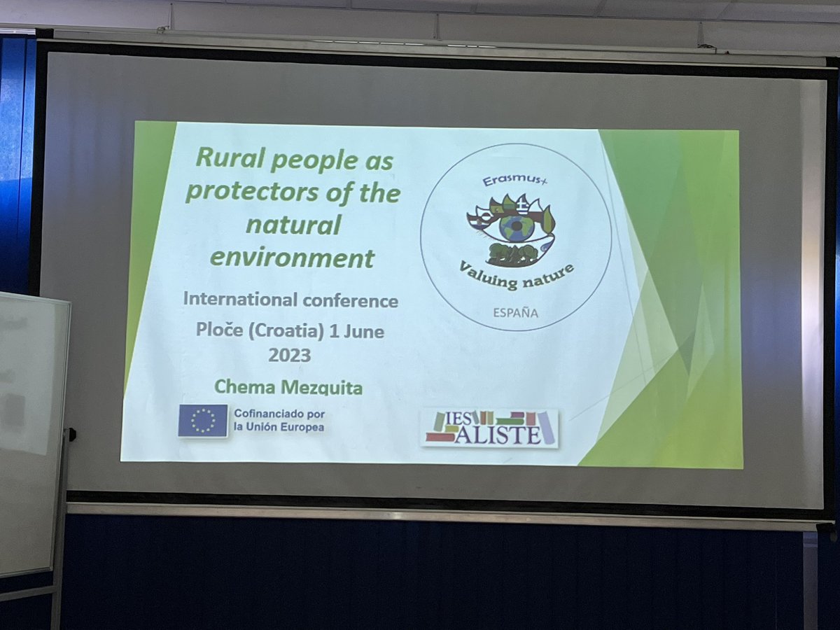 Chema Mezquita (@chemamezquita) on Twitter photo “Si vives en un pueblo debes sentirte orgulloso de tu labor como protector del medio ambiente”
Estamos en #Croatia en las Conferencias Internacionales de #Erasmusplus <a href="/NatureValuing/">ValuingNature</a> defendiendo el valor de los pueblos y sus habitantes.
Un proyecto del <a href="/iesaliste/">IES Aliste Alcañices</a>
<a href="/sepiegob/">SEPIE</a> “Si vives en un pueblo debes sentirte orgulloso de tu labor como protector del medio ambiente”
Estamos en #Croatia en las Conferencias Internacionales de #Erasmusplus <a href="/NatureValuing/">ValuingNature</a> defendiendo el valor de los pueblos y sus habitantes.
Un proyecto del <a href="/iesaliste/">IES Aliste Alcañices</a>
<a href="/sepiegob/">SEPIE</a>