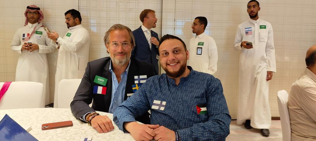 FinlandinKSA's tweet photo. The Embassy's staff participated at the European Night of Languages, held yesterday, to teach about Finnish Language and Culture to visitors of the event who come from various parts of the world. It was really great seeing everybody there! #Finland #SaudiArabia #Finnish https://t.co/LGg7UBz5bX