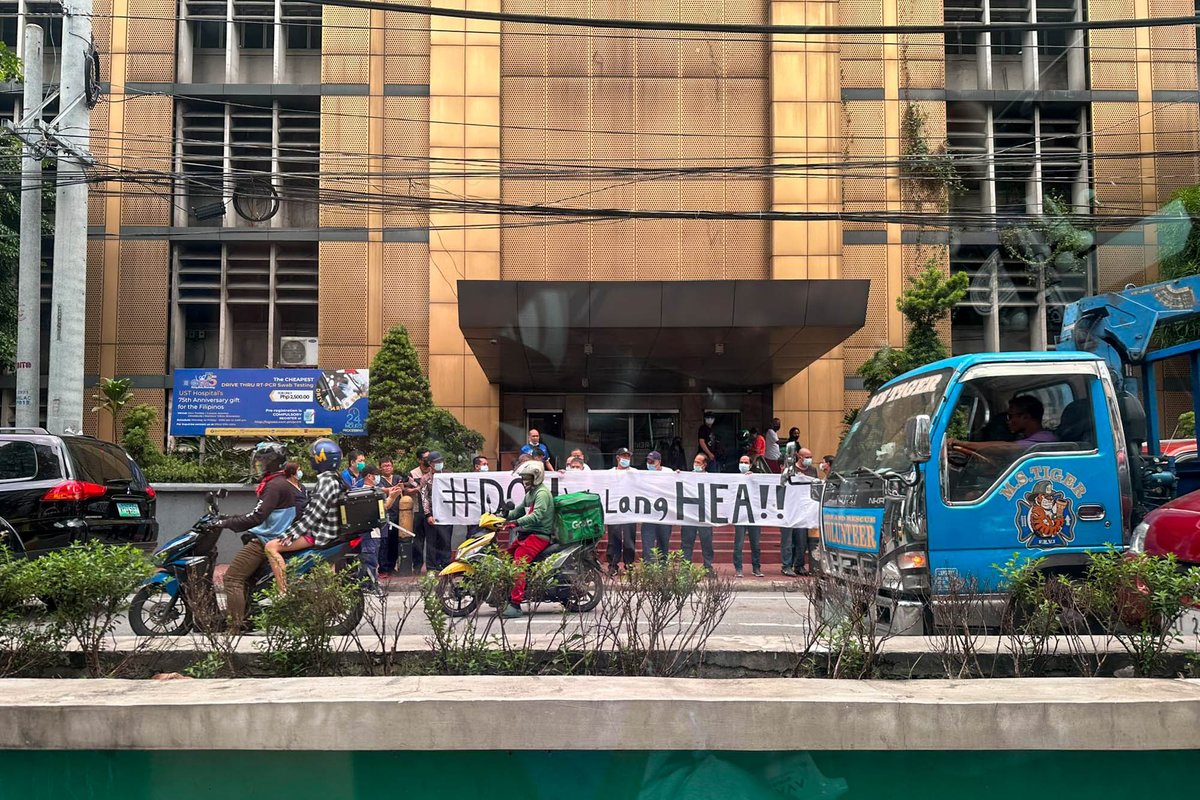 LOOK: University of Santo Tomas Hospital healthcare workers hold a rally along Lacson Ave. on Thursday, June 1, to criticize the Department of Health over the delayed release of their health emergency allowance.

Photos by Patrick Miguel/THE FLAME