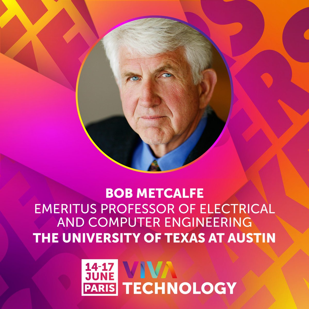🌐 We are honored to welcome <a href="/RobertMMetcalfe/">Bob Metcalfe</a>, the internet pioneer &amp; inventor of Ethernet, as a top speaker to #VivaTech!

Join us as we delve into the age of connectivity - one of the most anticipated sessions of this edition 🌟

Grab your pass now 👇
vivatechnology.com/get-your-pass?…