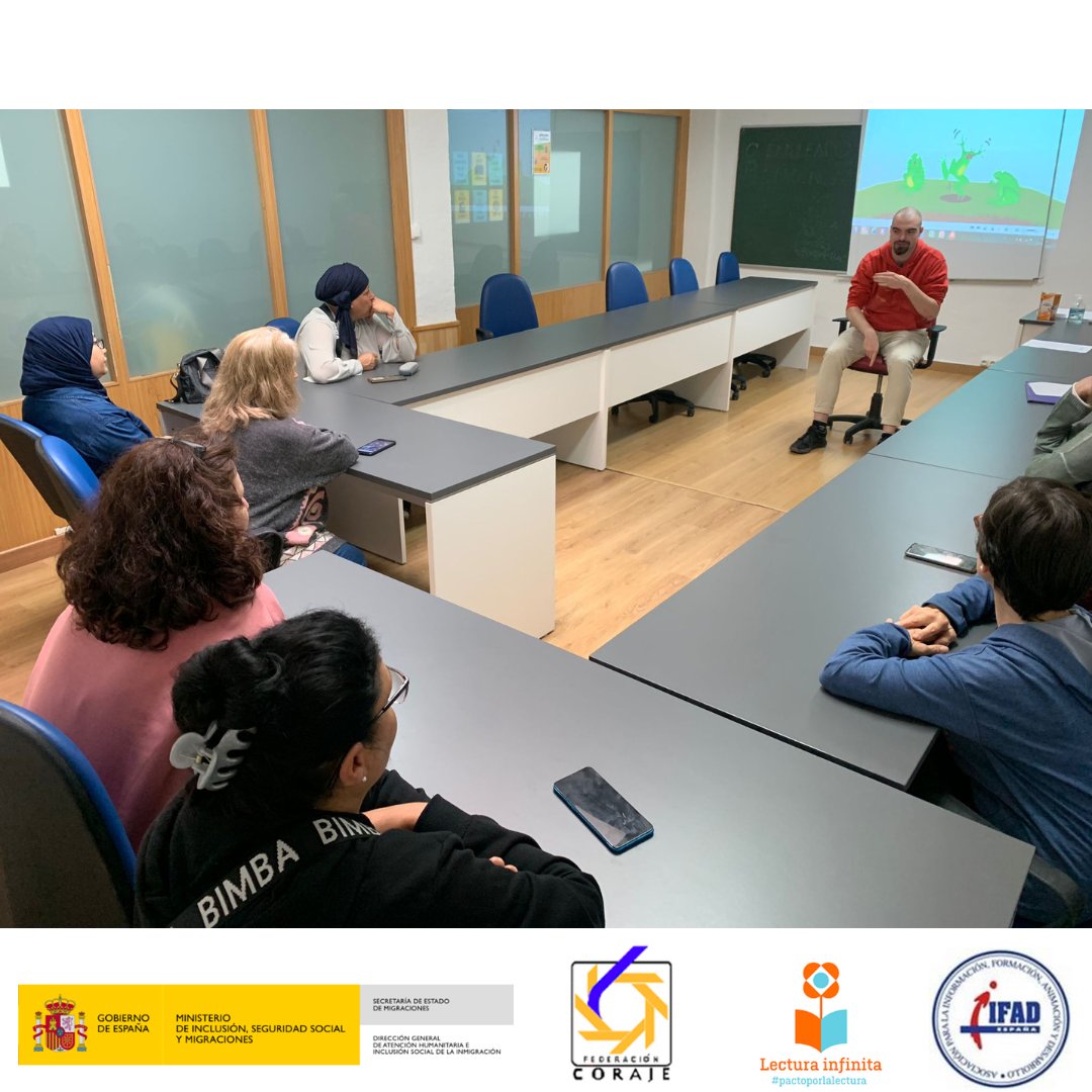 ⭕ CLUB DE LECTURA⭕

⭕El pasado lunes, 29 de mayo, en nuestro club de lectura pudimos disfrutar de un cuentacuentos en Lengua de Signos.

⭕ Proyecto financiado por el Ministerio de Cultura y Deporte.