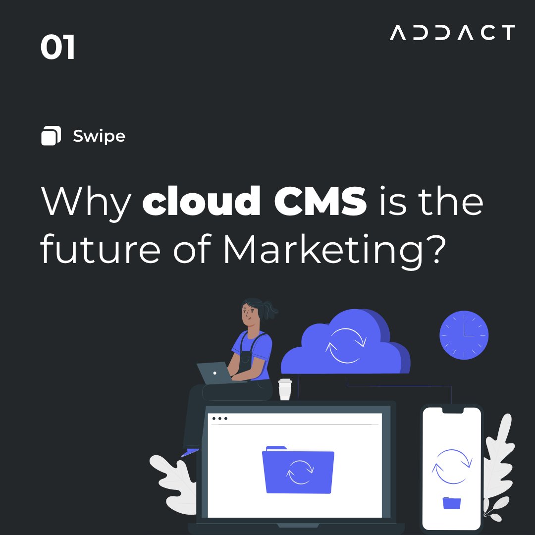 AddactTech's tweet photo. Cloud CMS is the future. In recent years, it has become an emerging favorite of major organizations as it offers a variety of solutions all in one.
Looking to improve your marketing efforts? Connect with us and let’s discuss!
#addact #cloud #cms #cloudcms #marketing https://t.co/mAgY7JeIRg