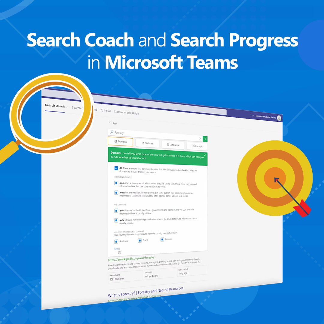 These are two great tools in @MicrosoftTeams, helping your students find context and reliable sources online 💡

Here's how easy they are to use: msft.it/6011gV1KX

@MicrosoftEDU #MicrosoftEDU #Education #EdTech