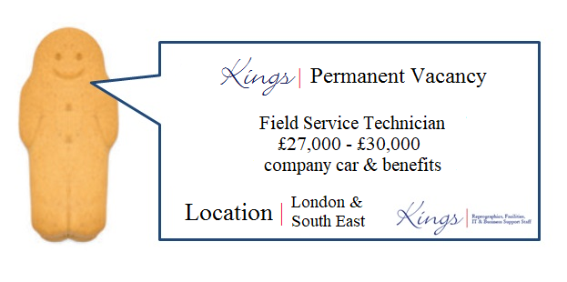 ** NEW PERM ROLE ** Field Service Technician responsible for planning and carrying out service visits to all customers with regard to their print and computer equipment.  For more info call Kings on 020 8303 2525 #permanentjobs #permjobs #jobopportunity #jobalert #jobseekers