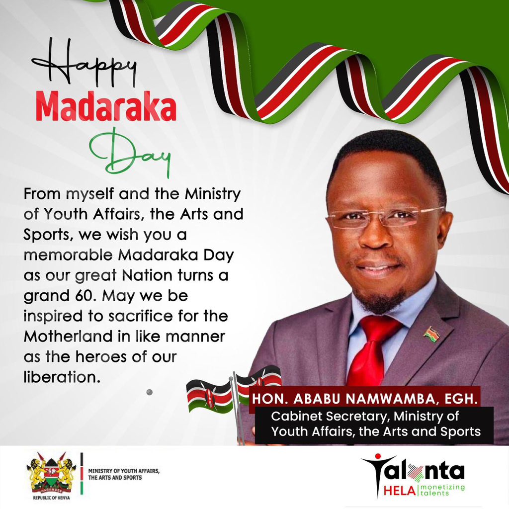 Kenya @60. A most blessed #HappyMadarakaDay