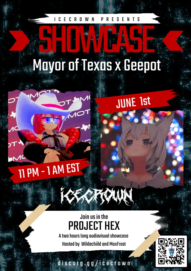 IcecrownVR's tweet photo. Tonight we have something very special planned in Icecrown!
A 2 hours long showcase of the best music by @Mayor_of_Texas and the amazing visuals of @gpot97 

https://t.co/pQd47IQDUn https://t.co/EPPo0eXILm