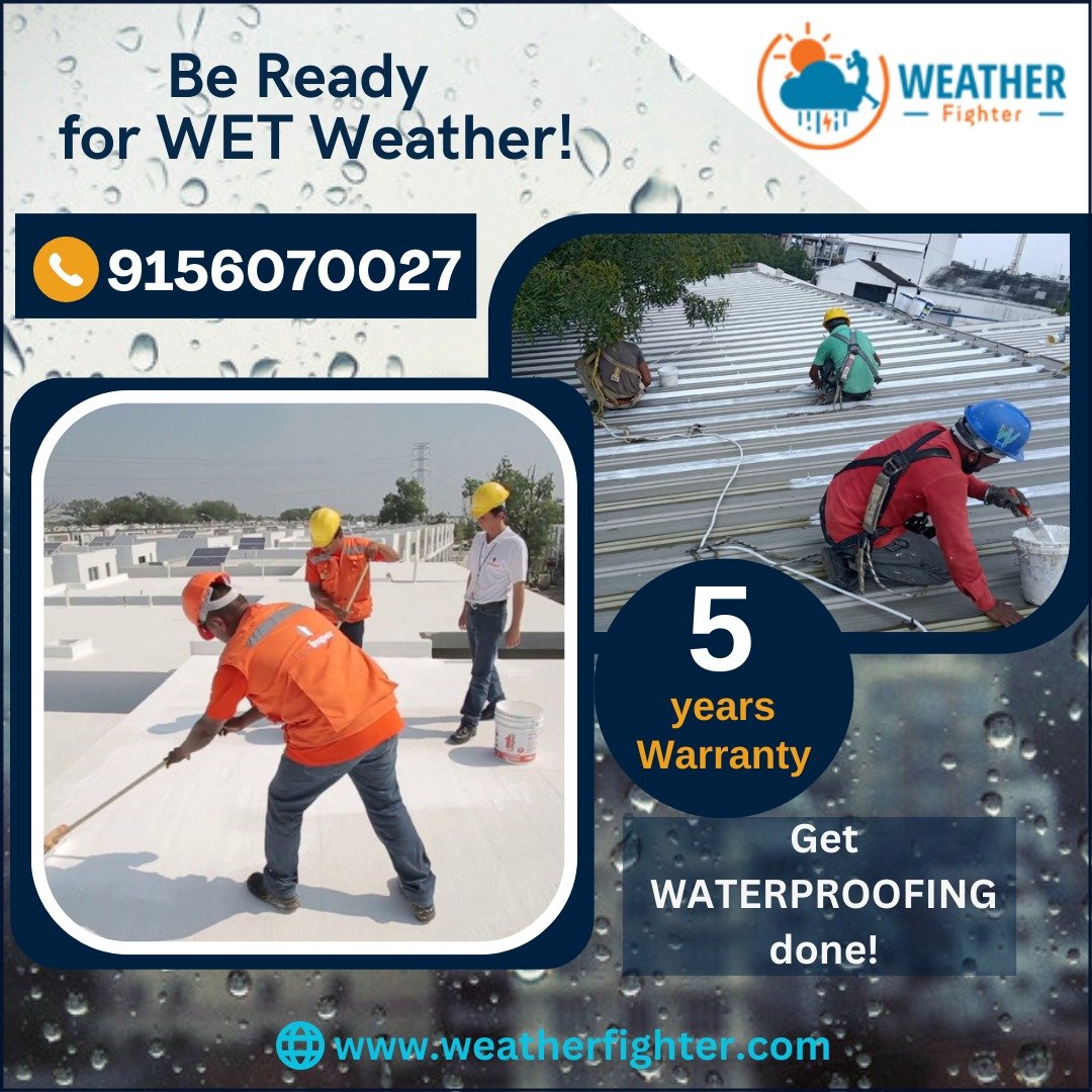 ☔ ️Be ready for wet weather! ☔️
 Get Waterproofing done! 

For details📱9156070027

🌍WEATHER FIGHTER PVT LTD🌍

🌐weatherfighter.com
📧info@weatherfighter.com

#waterproofing #waterproofingservices #waterproofingexperts #waterproofingcoating #coating #rainyseason