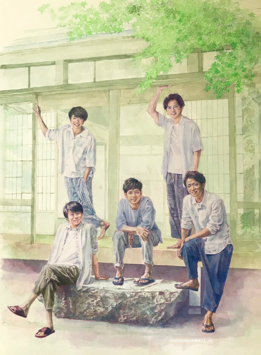 #水彩画 #ARASHI #嵐

背景プラス🍃