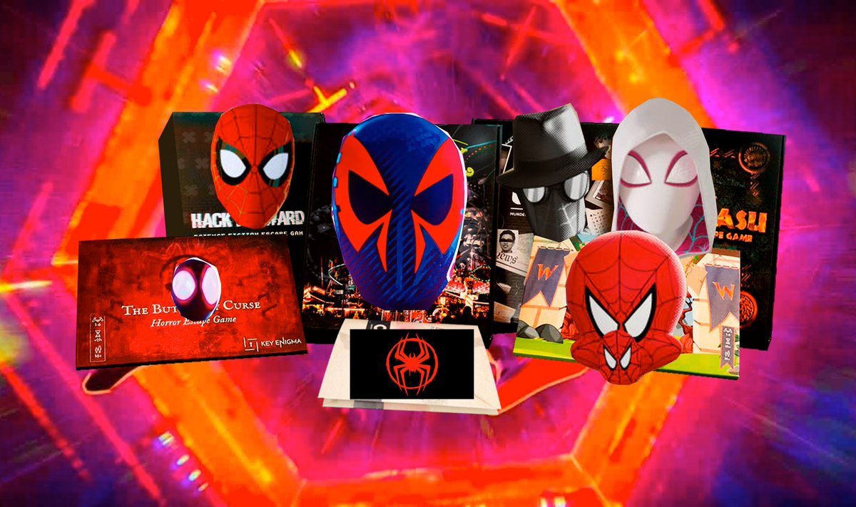Have you heard of these #spiderman? Click here keyenigma.com to learn more about them. The multiverse awaits you #spiderverse #escaperoom #escapegame #marvel #MCU #intothespiderverse #spidergwen #acrossthespiderverse #multiverse #animation