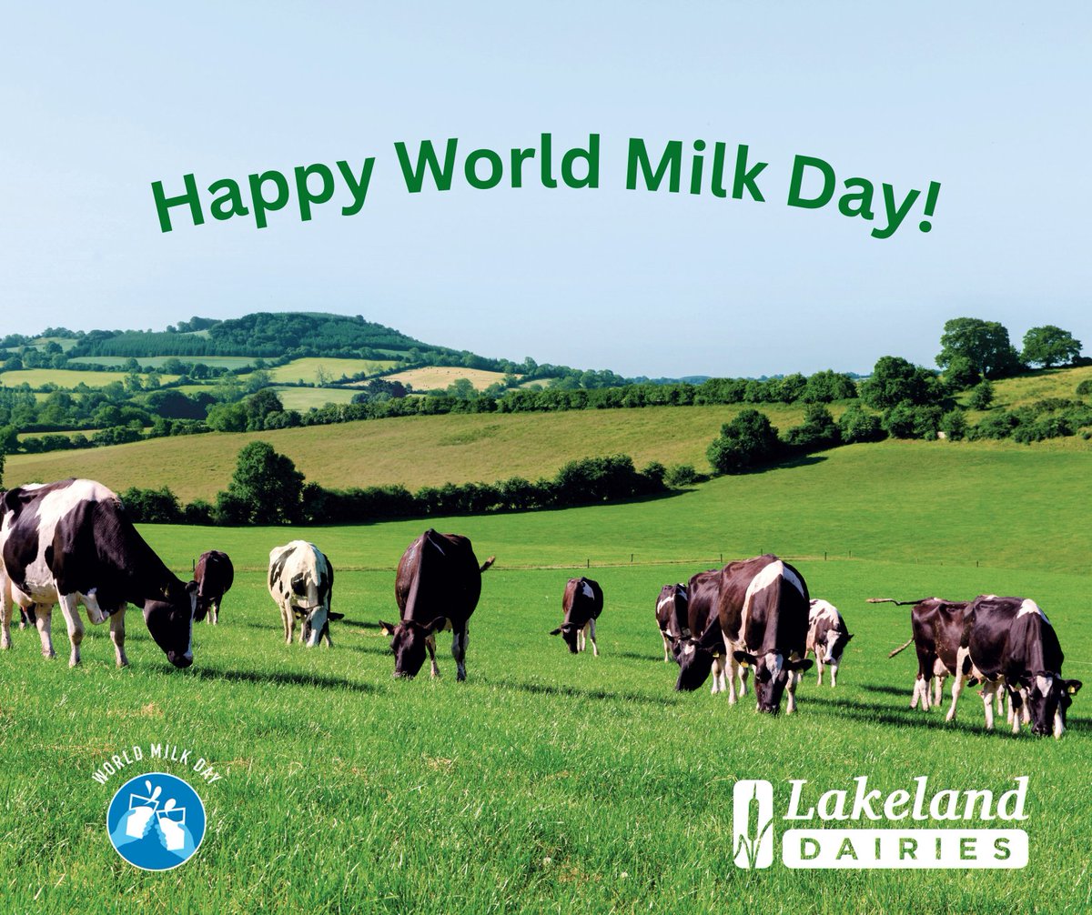 Happy World Milk Day! 🥛

@WorldMilkDay #EnjoyDairy #WorldMilkDay #GoodnessofMilk #LakelandDairies