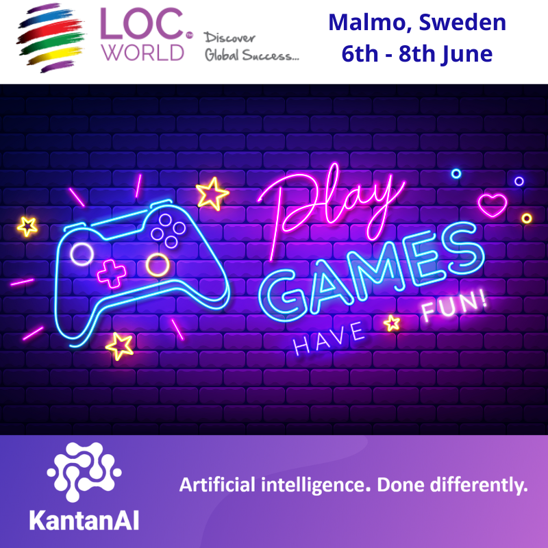 We're pumped to be a part of the gaming community and can't wait to show how KantanAI's translation solutions and Keywords Studios managed service lines can help boost productivity and your bottom line. #gamingindustry #Keywordsstudios #LocWorld49 #GameGlobal