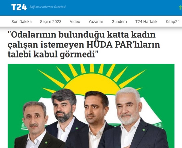 zaytung's tweet image. FotoHaber - HÜDA-PAR: ''Siz bilirsiniz ama yarın bu kadınlar niye birer ikişer ortadan kayboluyor diye gelmeyin...'' zaytung.com/fotohaberdetay…