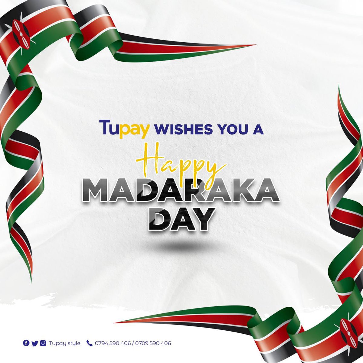 Happy 60th Madaraka Day. 

#MadarakaDay #KenyaAt60