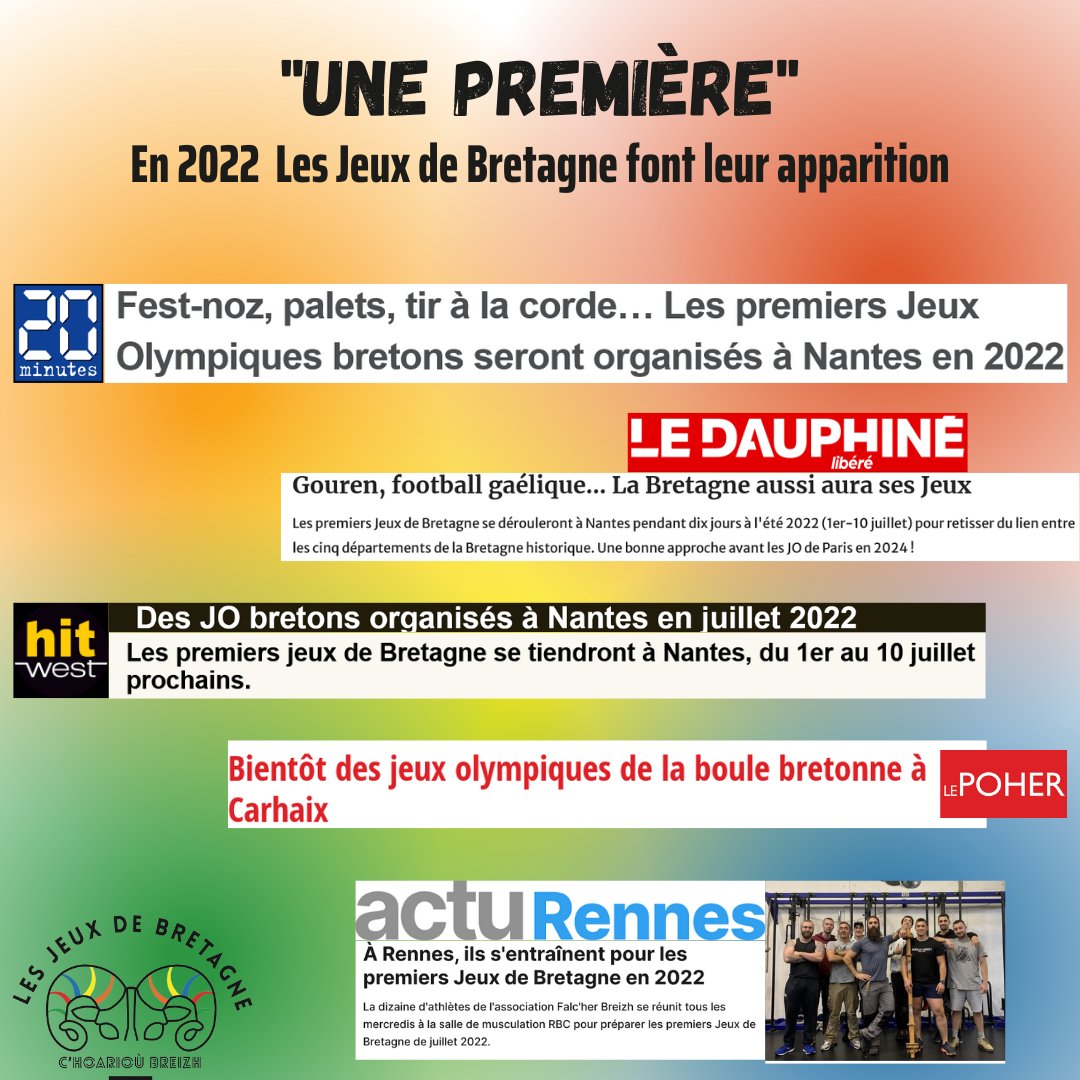 jeuxdebretagne's tweet photo. Voici la revue de presse des articles de l'année 2022 et de cette année !
#ouestfrance #presseocean #actunantes #acturennes #lequipe #letelegramme #20minutes #ledauphiné #hitwest #lepoher #france3bretagne https://t.co/ncav6pTFEk