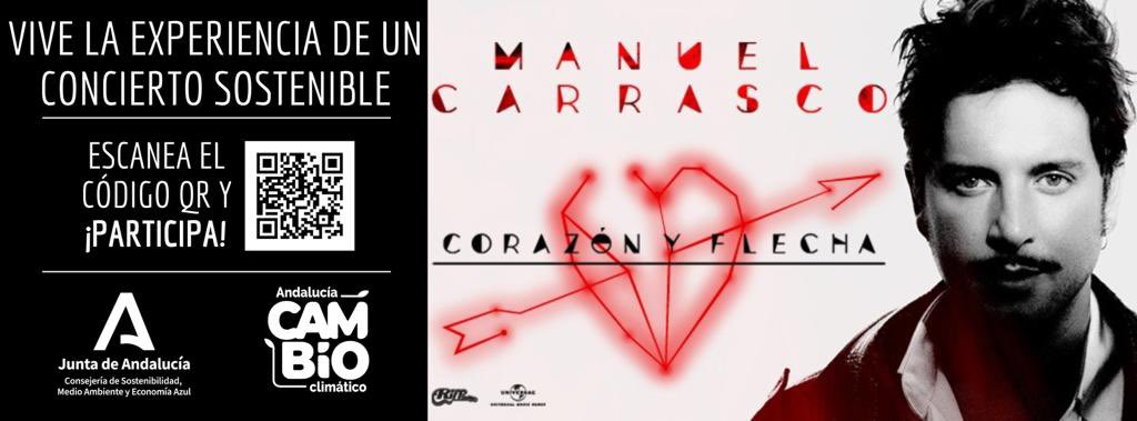 MedioAmbAND's tweet photo. Si vas al concierto de @manuelcarrasco_ en el @EstadioCartuja, ayúdanos con esta breve encuesta para medir la huella de carbono 👉 https://t.co/WoqOfczYQc

Queremos que la única huella que exista sea la que te va a dejar su tour @corazonyflecha_🏹❤️

@PlanetSpain @AndaluciaJunta https://t.co/ouXHJdKPhF