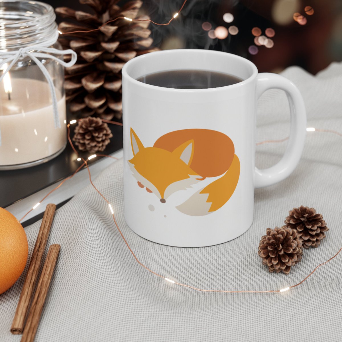 Excited to share the latest addition to my #etsy shop: 11oz Sleeping Fox, Minimalist Design, BPA and Lead-Free Ceramic Coffee Mug etsy.me/3oGSoI5 #white #ceramic #orange #mugs #ceramicmug #11ozmug #11ozceramicmug #ceramiccoffeemug #11ozcoffeemug