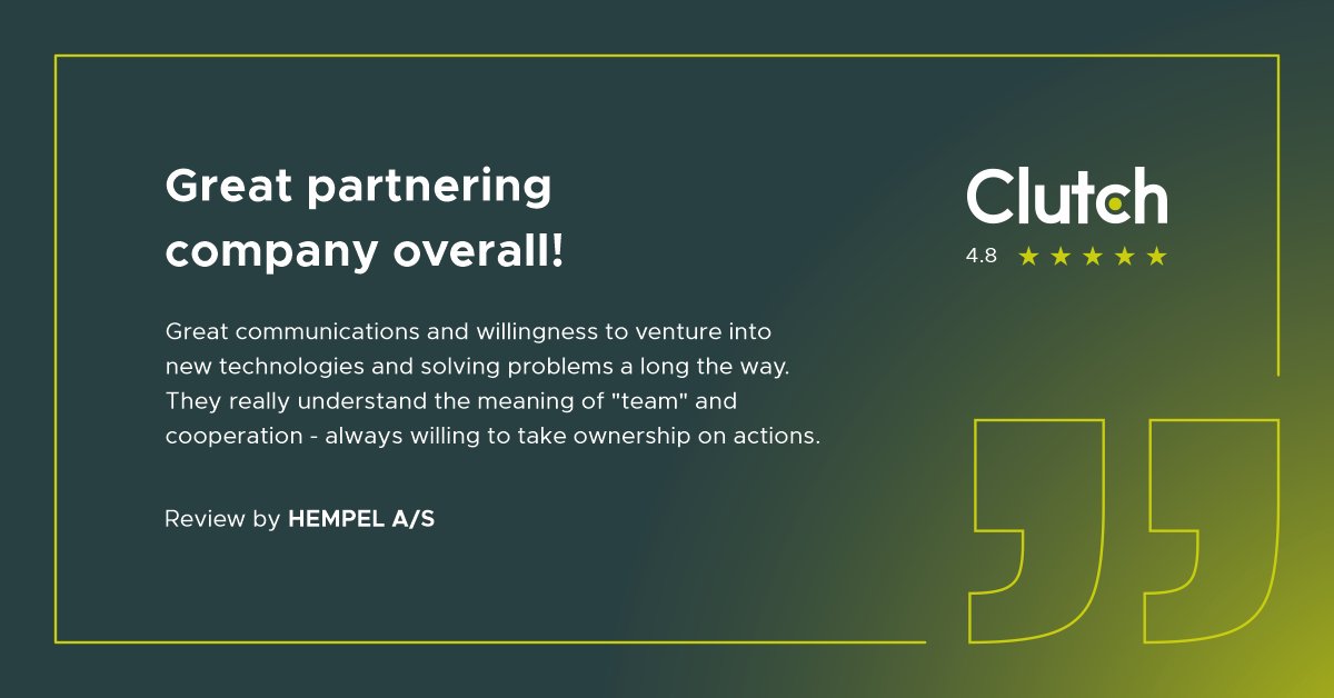 We have an amazing review to share. It's the kind of motivation that fuels our fire to keep pushing boundaries and delivering nothing short of excellence. 🚀 Hempel A/S Your words have brought smiles to our faces and fuel to our ambitions.
#IoT #InternetofThings #hardware