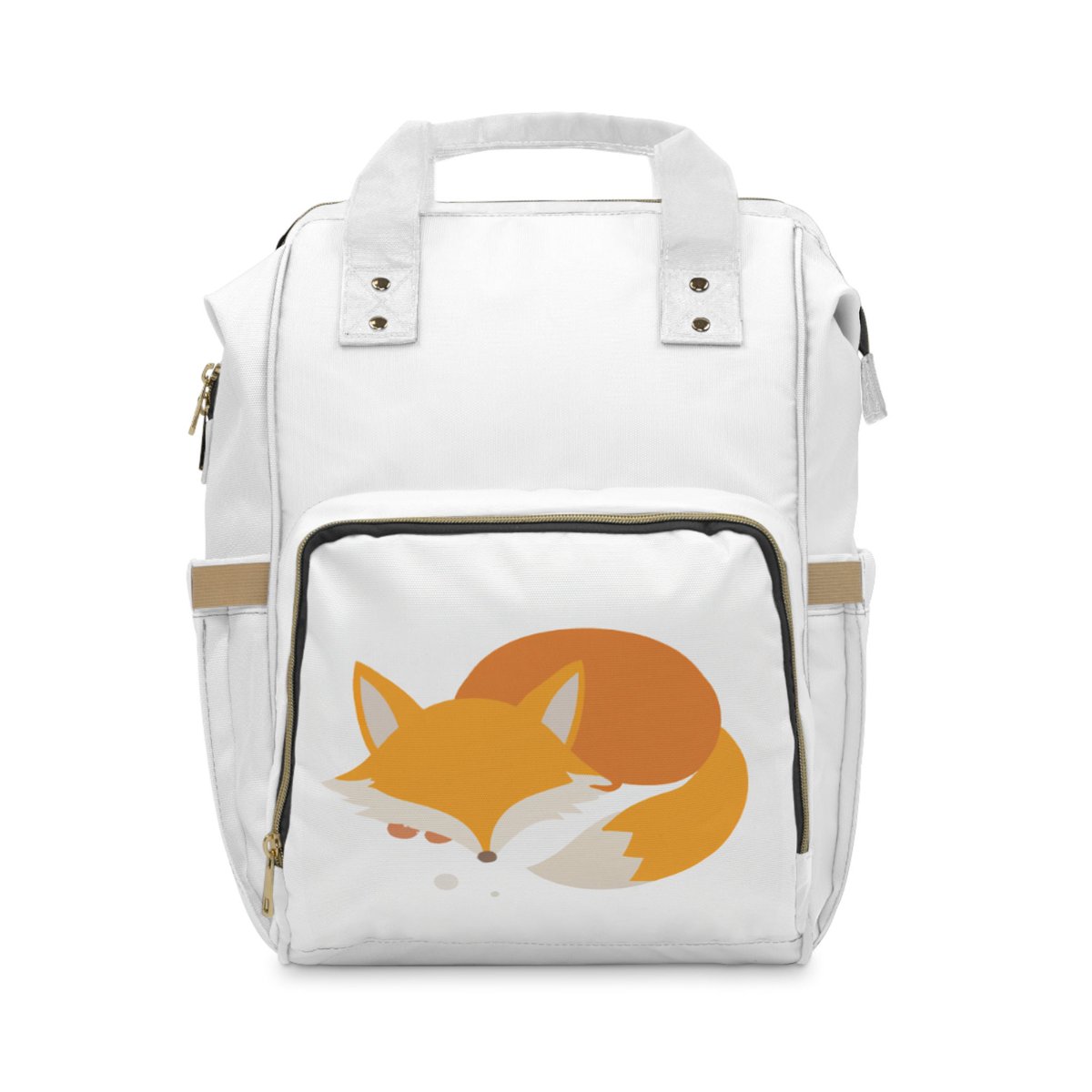 Excited to share the latest addition to my #etsy shop: Multifunctional, Vector Sleeping Fox Design, High-Grade Nylon, Diaper Backpack etsy.me/3WGJ3wD #white #orange #shoulder #nylon #nylonbackpack #graphicbackpack #whitebackpack #bag #lightweightbag