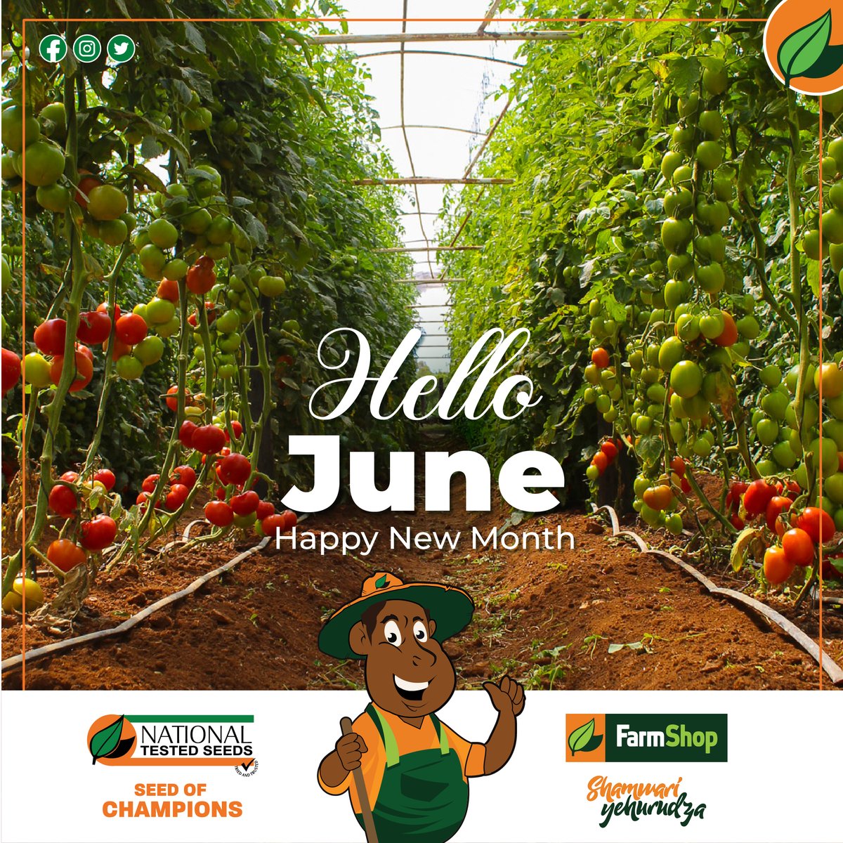 Happy New Month Farmers! We're halfway through the year. As we kick off this new month, let's celebrate all the hard work you've put into your crops so far. We know that agriculture takes unwavering dedication & effort, & we appreciate all that you do!
.
.
#Farming #Agricuture