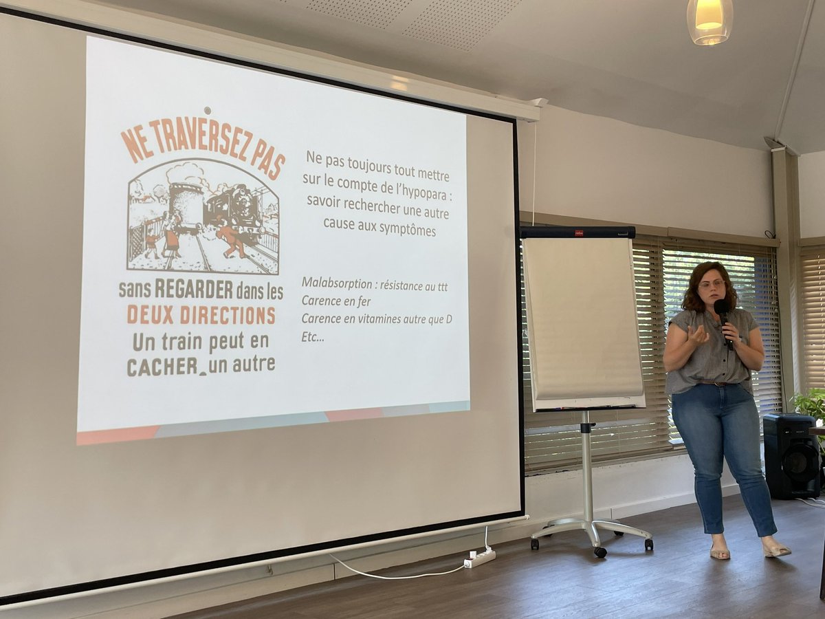 Tellement de symptômes dans l’#hypoparathyroidie qu’on peut oublier qu’un train peut en cacher un autre ! Attention à rechercher d’autres causes #HypoparaNantes2023 <a href="/FiliereOSCAR/">OSCAR</a> <a href="/CHUnantes/">CHU de Nantes</a> <a href="/FranceHypopara/">HypoparaFrance</a>