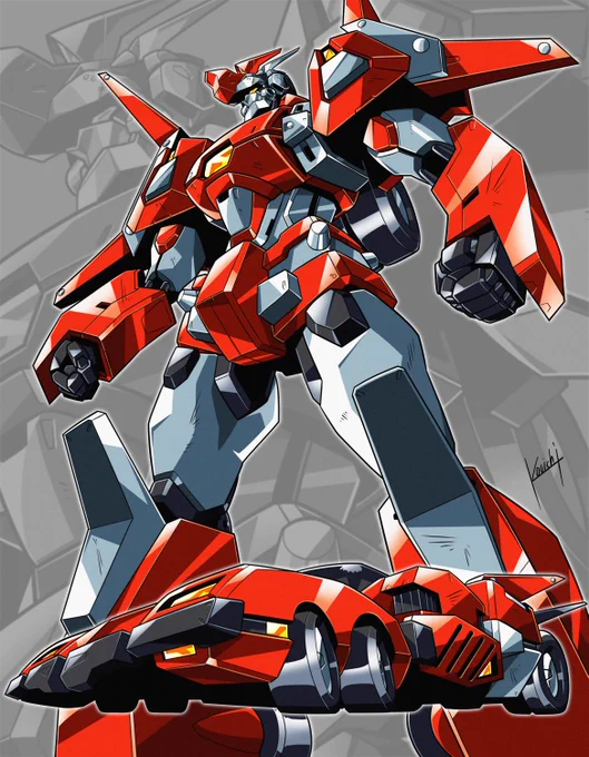 『D-1 DEVASTATOR』ヴェクター・バーサス 内容はもう殆ど忘れてしまってるけど()、車からロボへ変形するのと、トラベル的な展開が好きですた! #懐かしいOVA言ってTLをアニメVにしようぜ