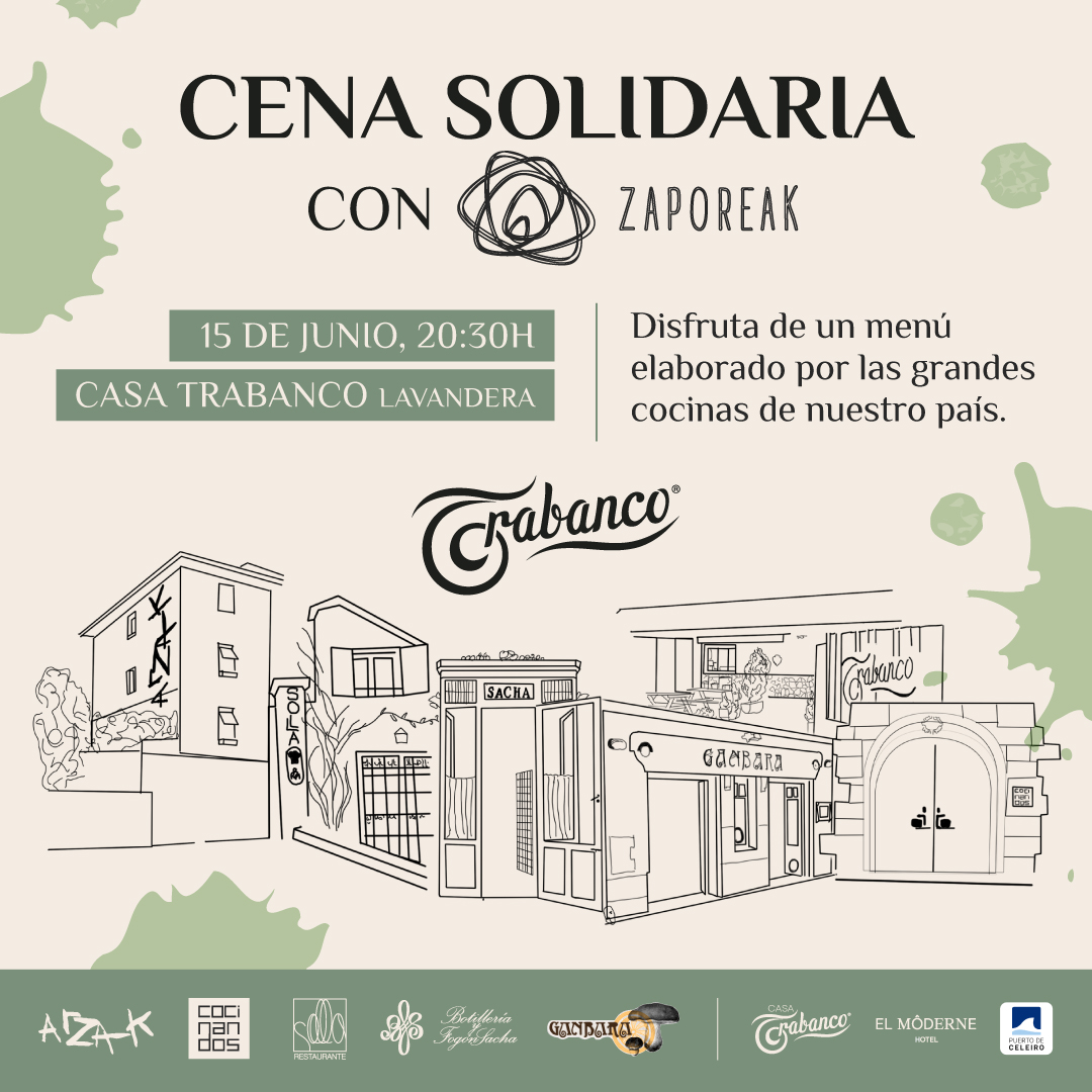¡Tenemos algo importante que contaros! 👏🏼👏🏼👏🏼 
Abrimos las puertas de nuestro restaurante #CasaTrabanco a la asociación #Zaporeak <a href="/ProyectoSabores/">Zaporeak</a> para acoger el próximo 15 de junio una experiencia gastronómica solidaria y única en Asturias. 💚 Más info 👉🏼 tiendasidratrabanco.com/producto-cena-…