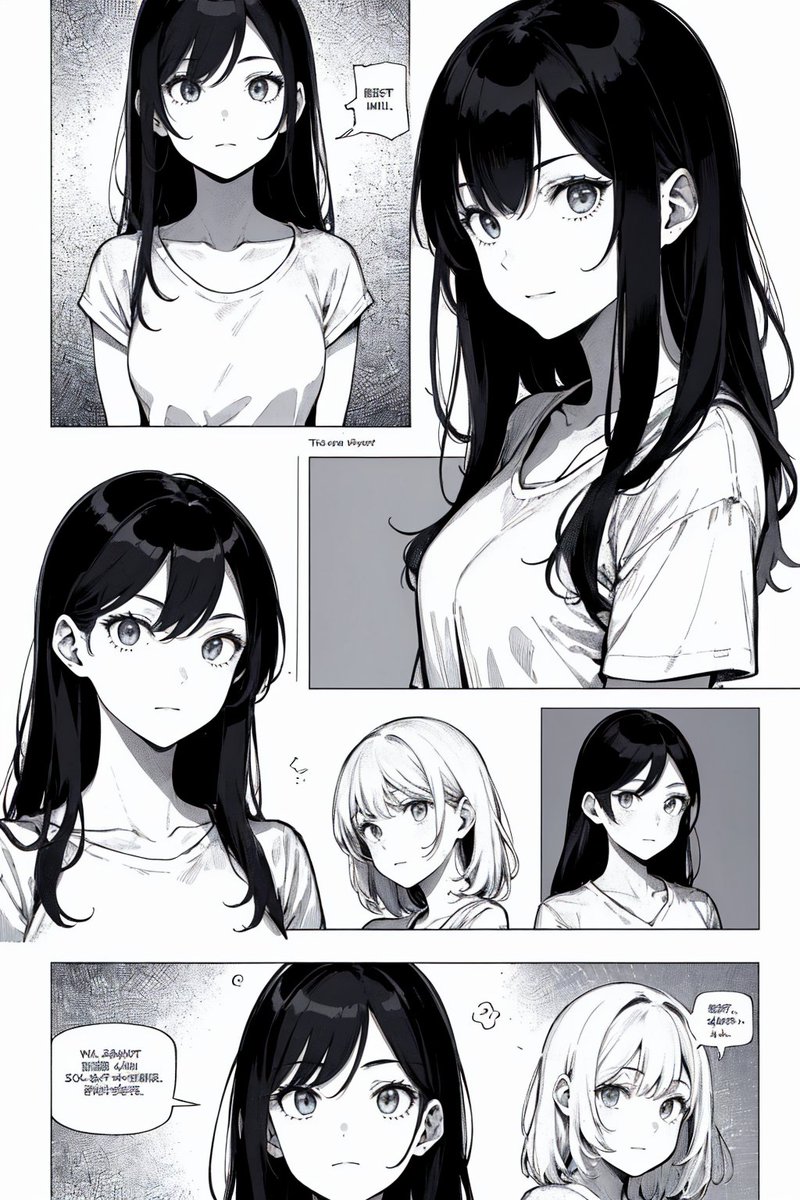 漫画関連プロンプト紹介 その2 コマ割り Illustrate an image using