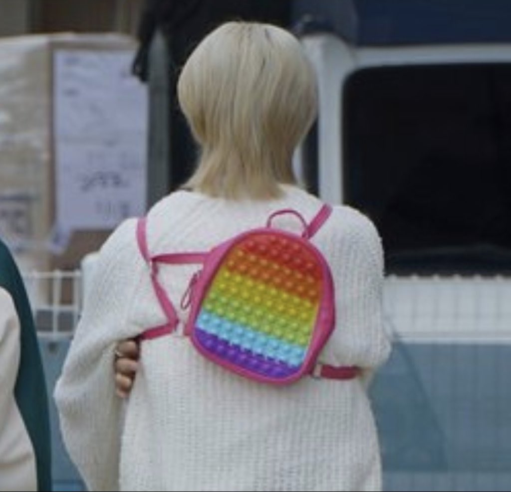 his little gay backpack 🥺🥺