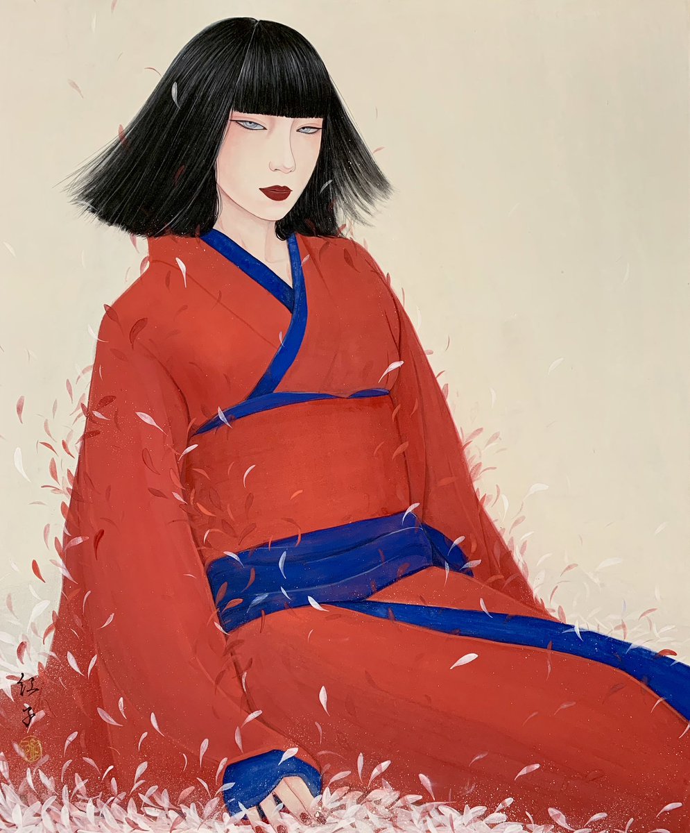 広島の個展でも飛び交った