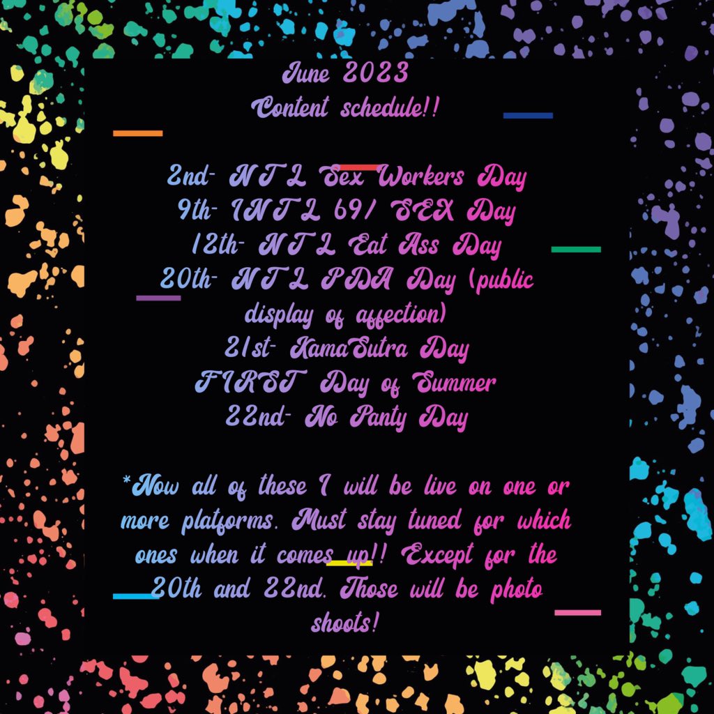 RashaJames's tweet photo. June’s schedule and holiday list… https://t.co/wpWJbJKPbW