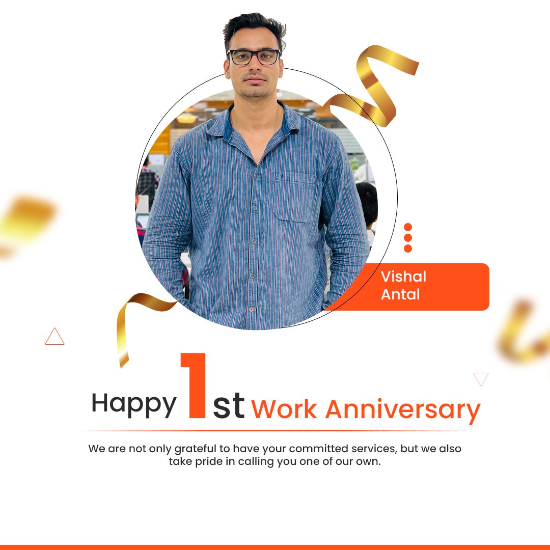 masterinfotech_'s tweet photo. Happy one-year anniversary!  We wanted to take a moment to express our gratitude for all that you do. 
Congratulations on this milestone, and thank you for being a valuable member of our team.🎉
#happyfirstworkanniversary #happyfirstanniversary #team #ourteam #masterinfotech https://t.co/mp1EWPaQ8g