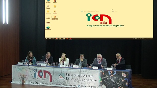 pupitredenane's tweet photo. En streaming atendiendo el II Congreso Internacional: Educación y Conocimiento en la 
@UA_Universidad con @iconcongress  👏🏽.  Podéis consultar nuestra aportación (303) en la línea 1 de didácticas específicas 👀 con los profesores Vicente Sanjosé y Carlos Bernardo de la @UV_EG https://t.co/U5q2ZeY3E0