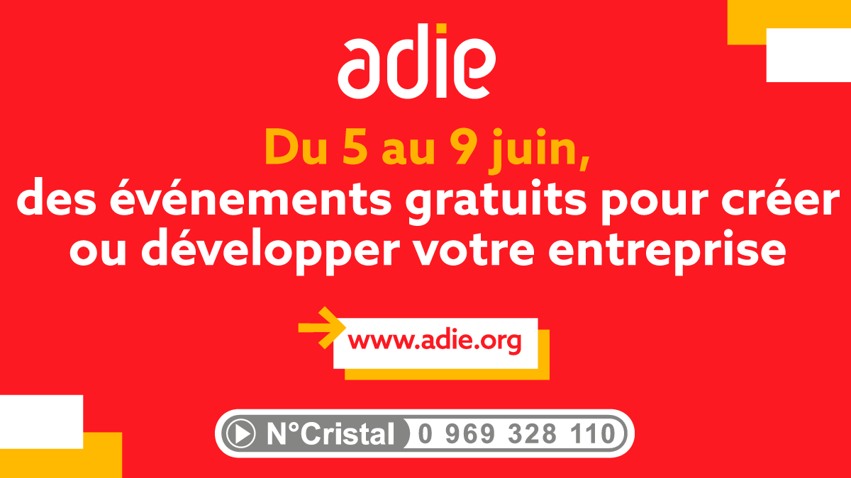 Du 5 au 9 juin, l'<a href="/Adieorg/">Association Adie</a> se mobilise partout en France pour l'entrepreneuriat des #jeunes !
- Ateliers > adie.org/nos-ateliers/
- #Webconférences > adie.org/nos-webconfere…
Inscription gratuite ! 
#entrepreneurs #microcrédit