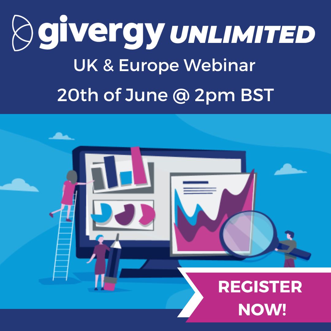 🚨Just announced - #Givergy Unlimited Webinar (UK & Europe)! 🚨

Here's your chance to learn how to make our unlimited fundraising package work best for your charity.

Book your place now➡️bit.ly/3oDHLWw

#raisingmoney #ukfundraising #fundraisingideas